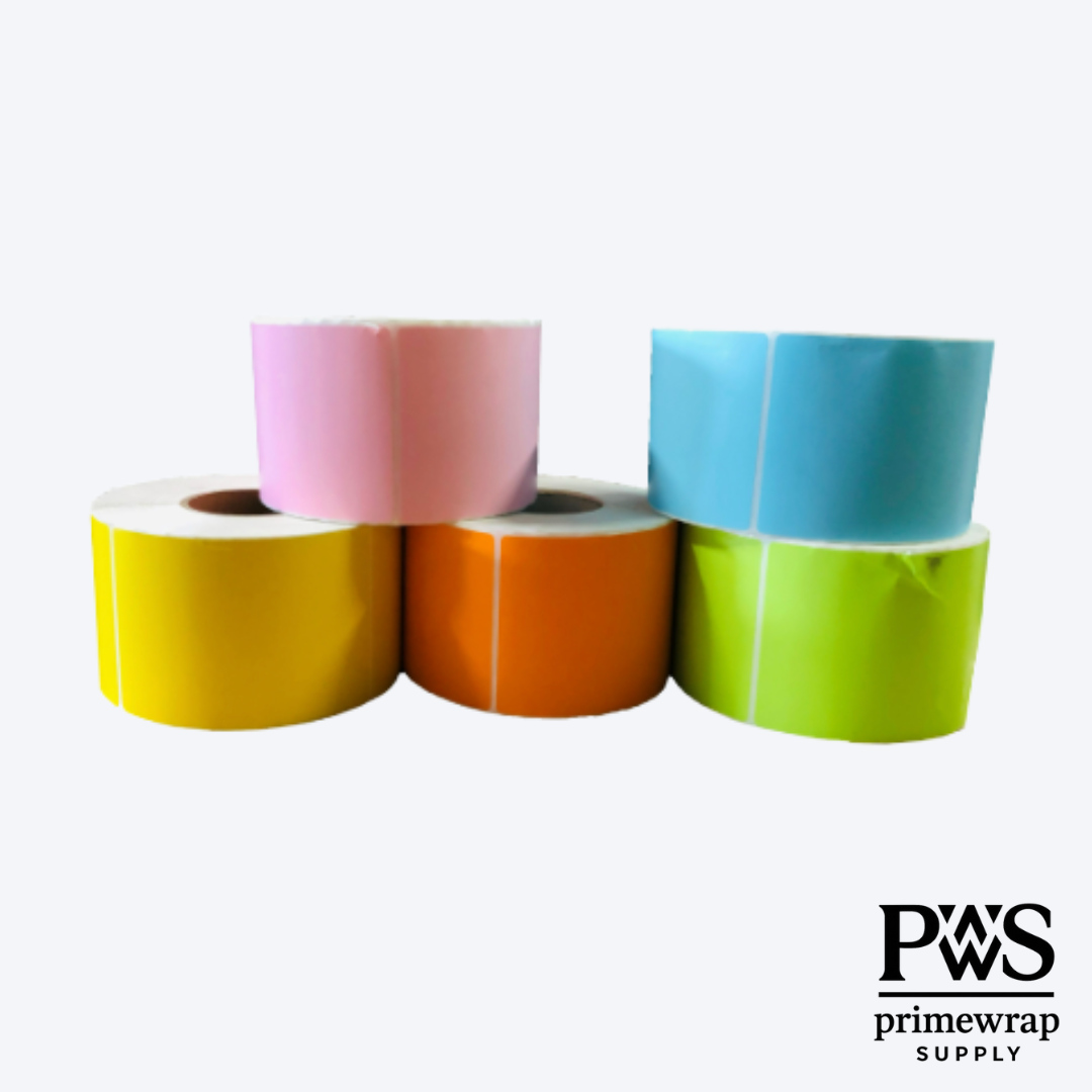 Thermal Transfer Color Labels — 4” x 6”, 3” Core (1000 Labels/Roll)