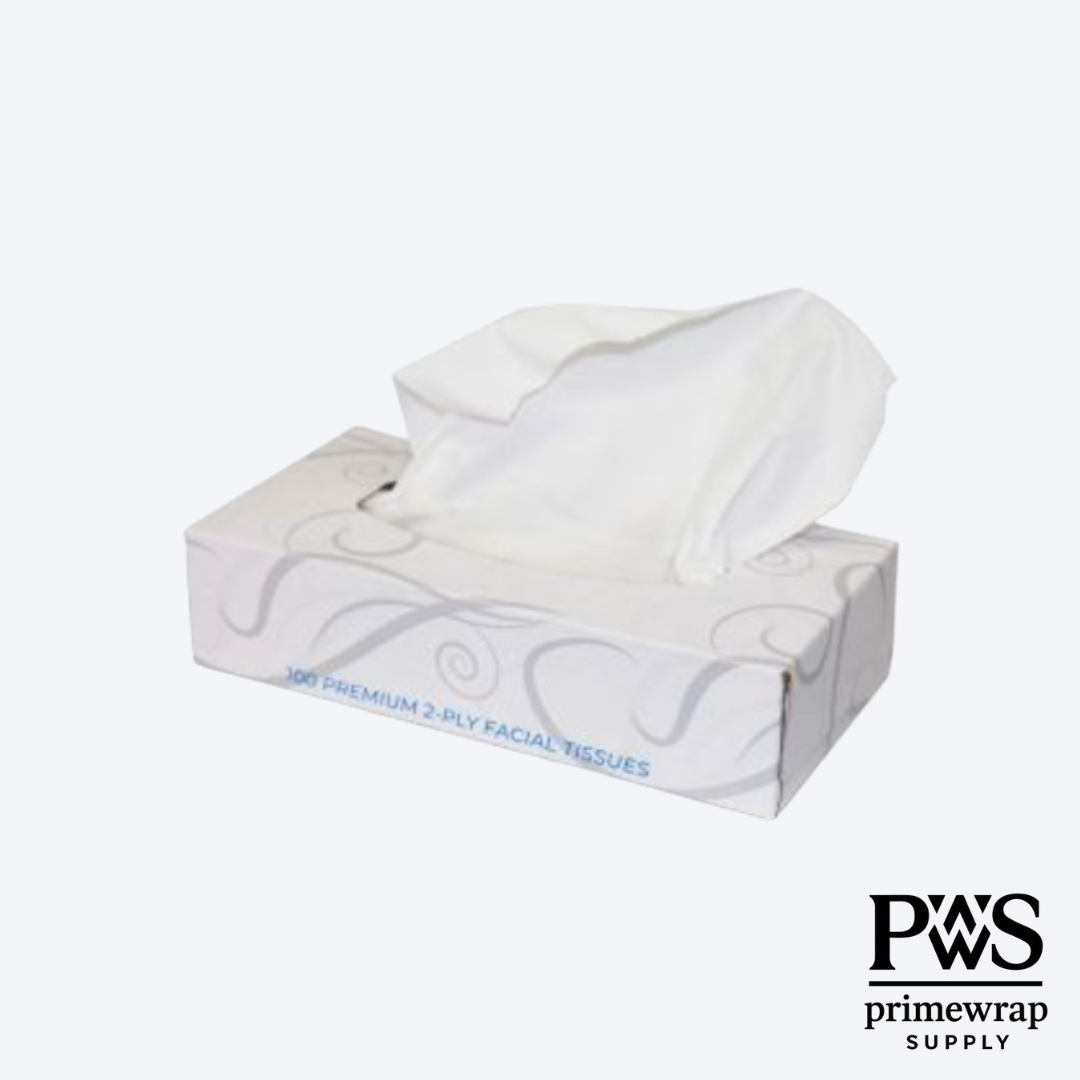 Premium Facial Tissues — 100 Sheets/Box (Case of 30 Boxes)