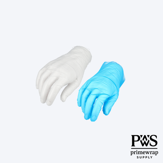 Vinyl Powder-Free Disposable Gloves (5 Mil) – Blue or Clear, Latex-Free, Single-Use