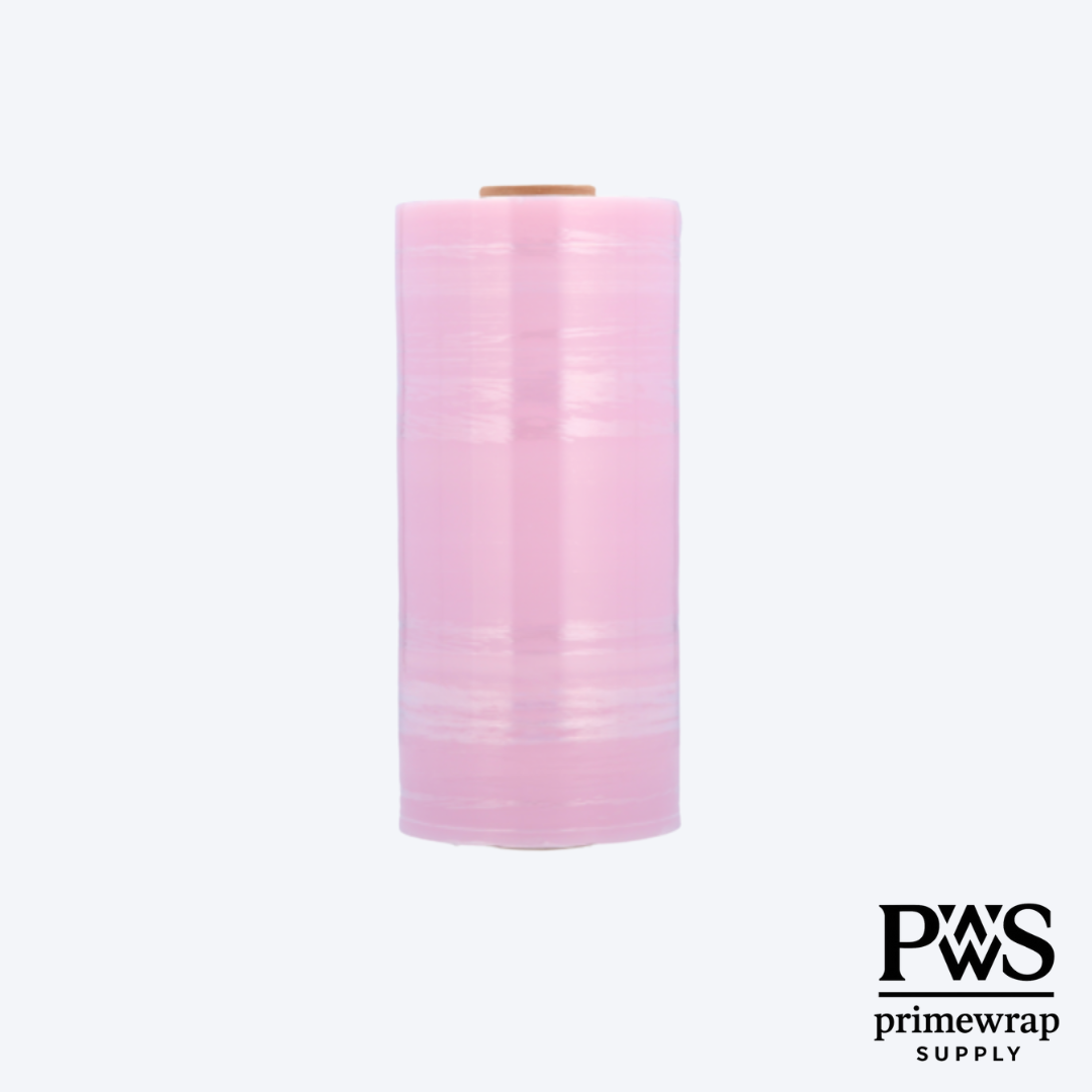 Anti-Static Machine Stretch Film – Pink | 20” x 5000’ | 80 Gauge | Quiet Release