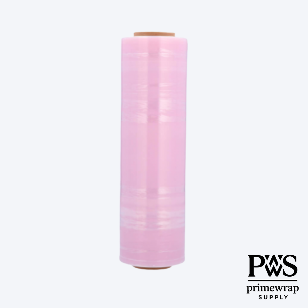 Anti-Static Stretch Film – Pink | 18” x 1500’ | 80 Gauge | Quiet Release