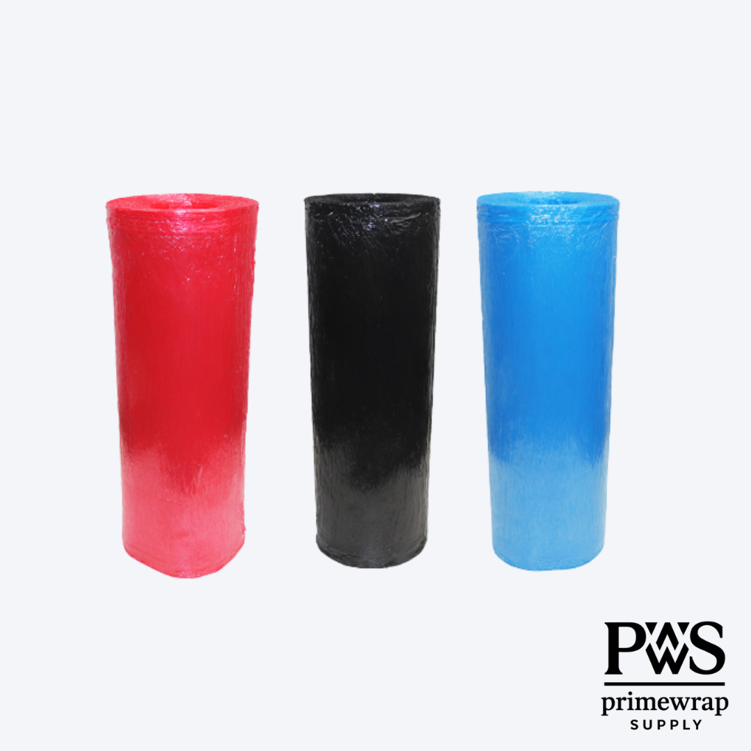 Color Coreless Pre-Stretch Film – 18” x 1500’ | 7.4 Mic | Multiple Colors